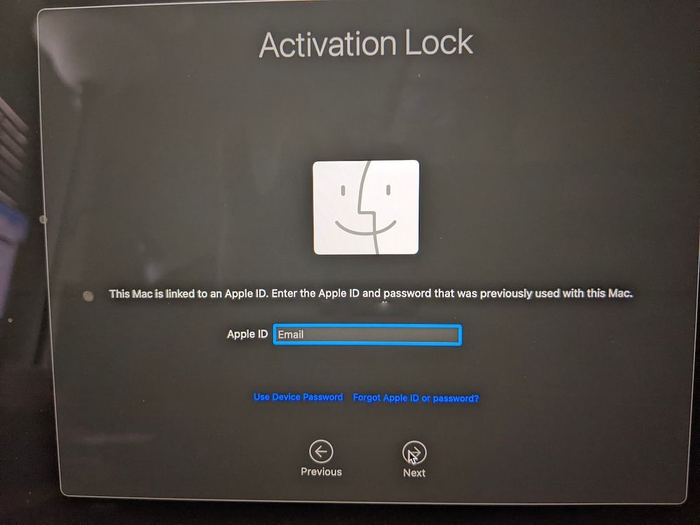activation lock, enter the icloud apple id and password from the user who enabled activation lock