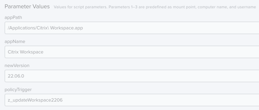 parameters passed to notifyScript