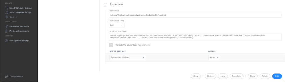 Full Disk Access To Install Forcepoint (formerly K... - Jamf Nation ...