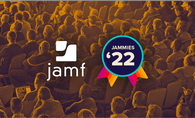 An image with the Jamf logo and Jammies 22 badge